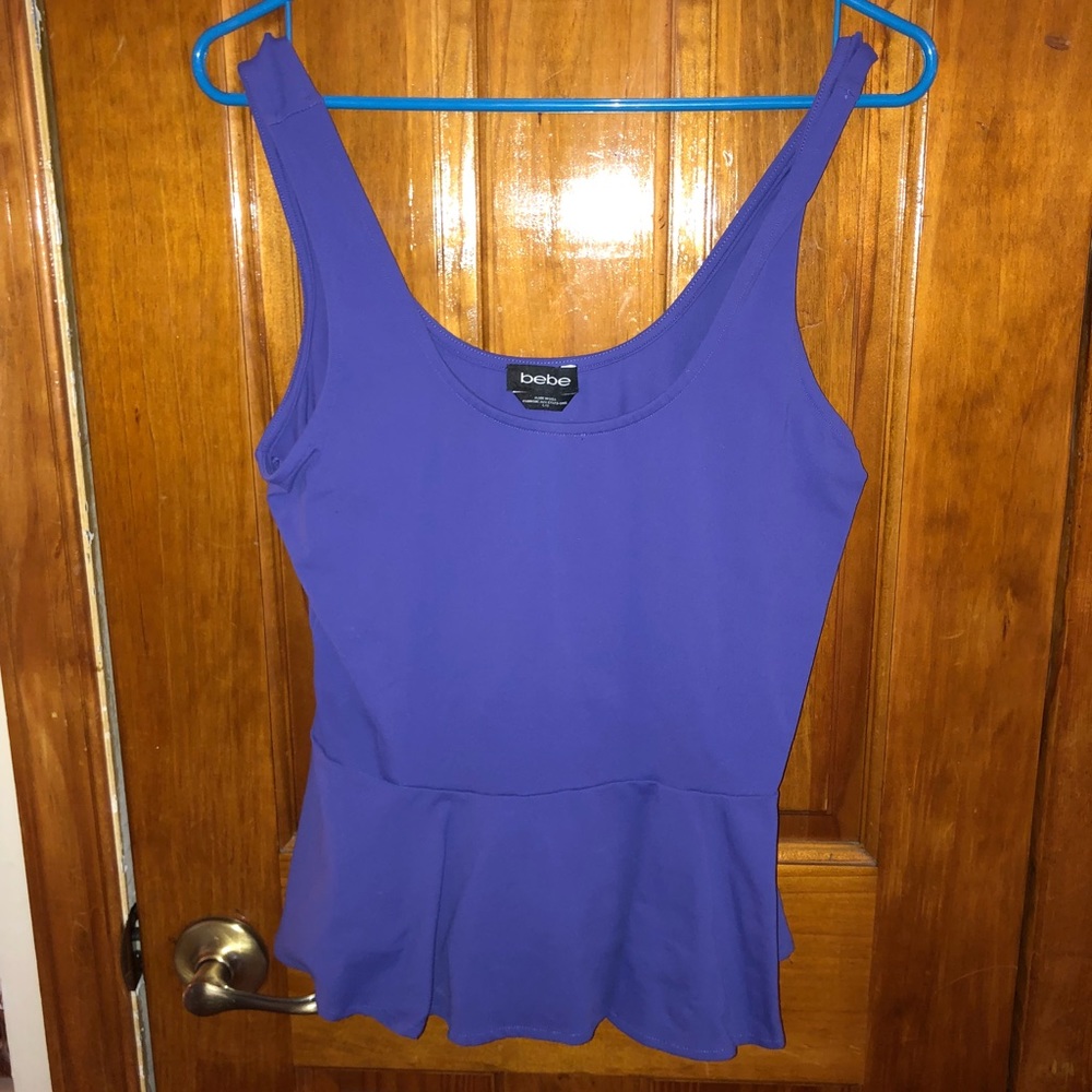 BEBE peplum top